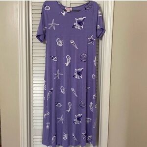 Pretty Woman Purple Starfish Print Dress